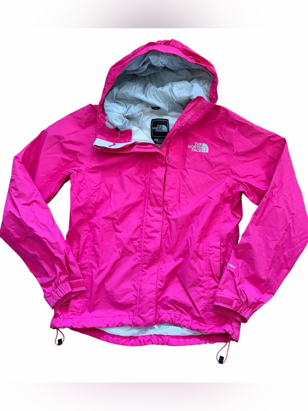 The North Face pink windbreaker lightweight mid season spring fall jacket Sz XS